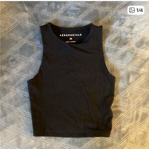 Aeropostale High-Neck Cropped Tank Top